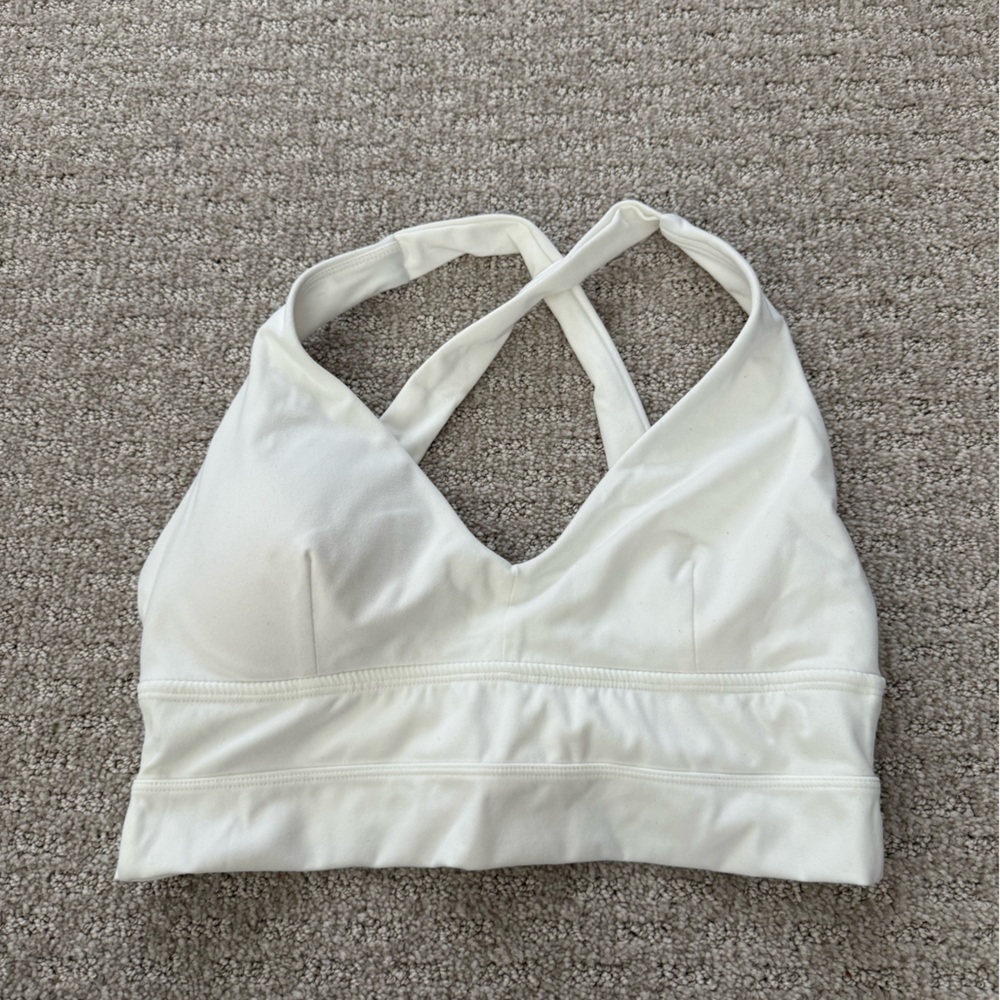 BuffBunny White Alpha Sports Bra